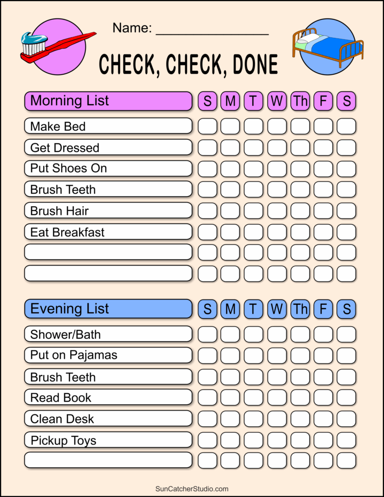 10 Adorable Chore Charts You Can Customize The Organized 44 OFF