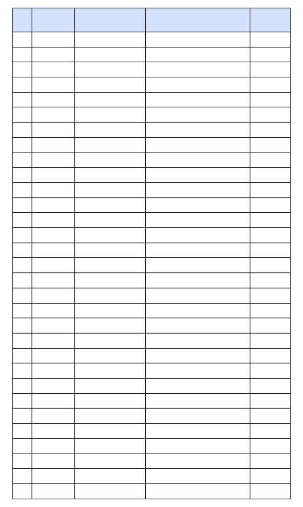 10 Best Printable 4 Column Paper Writing Paper Template Organization Printables Paper Template