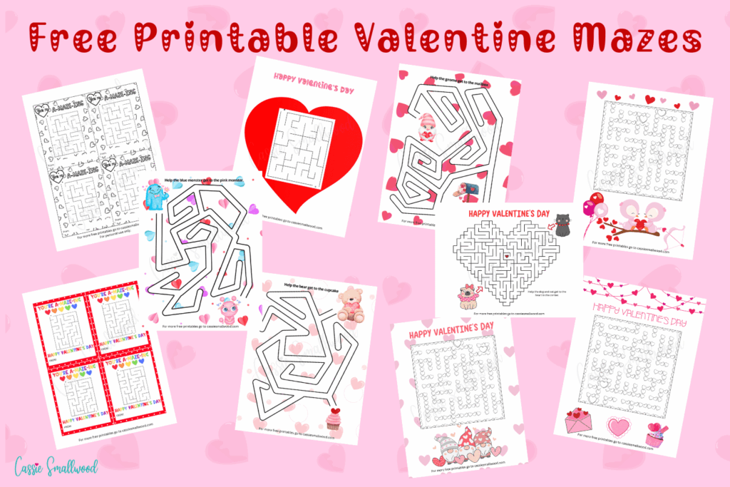 10 Valentine S Day Maze Worksheets Free Printable Cassie Smallwood
