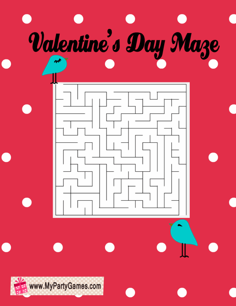14 Free Printable Valentine S Day Mazes