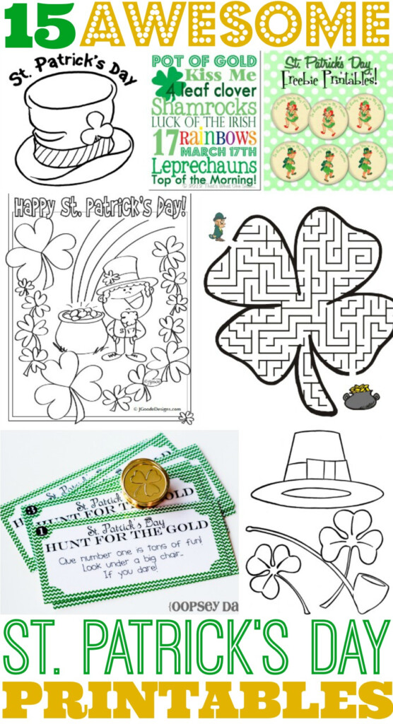 15 Awesome St Patrick S Day Free Printables For Kids Classy Mommy