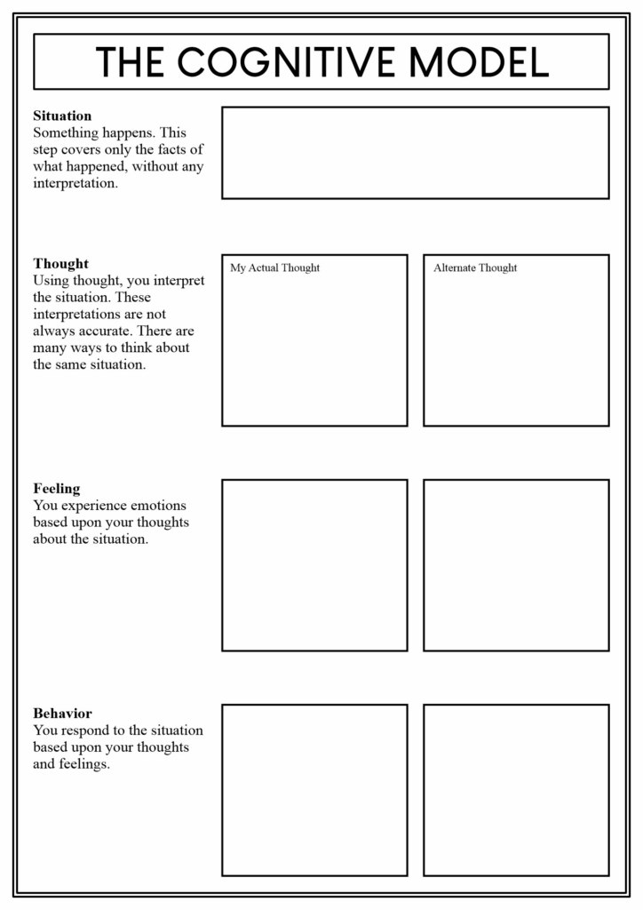16 Cognitive Behavioral Therapy Worksheets Free PDF At Worksheeto