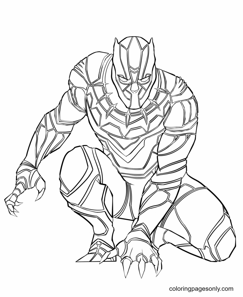 19 Black Panther Coloring Pages ColoringPagesOnly