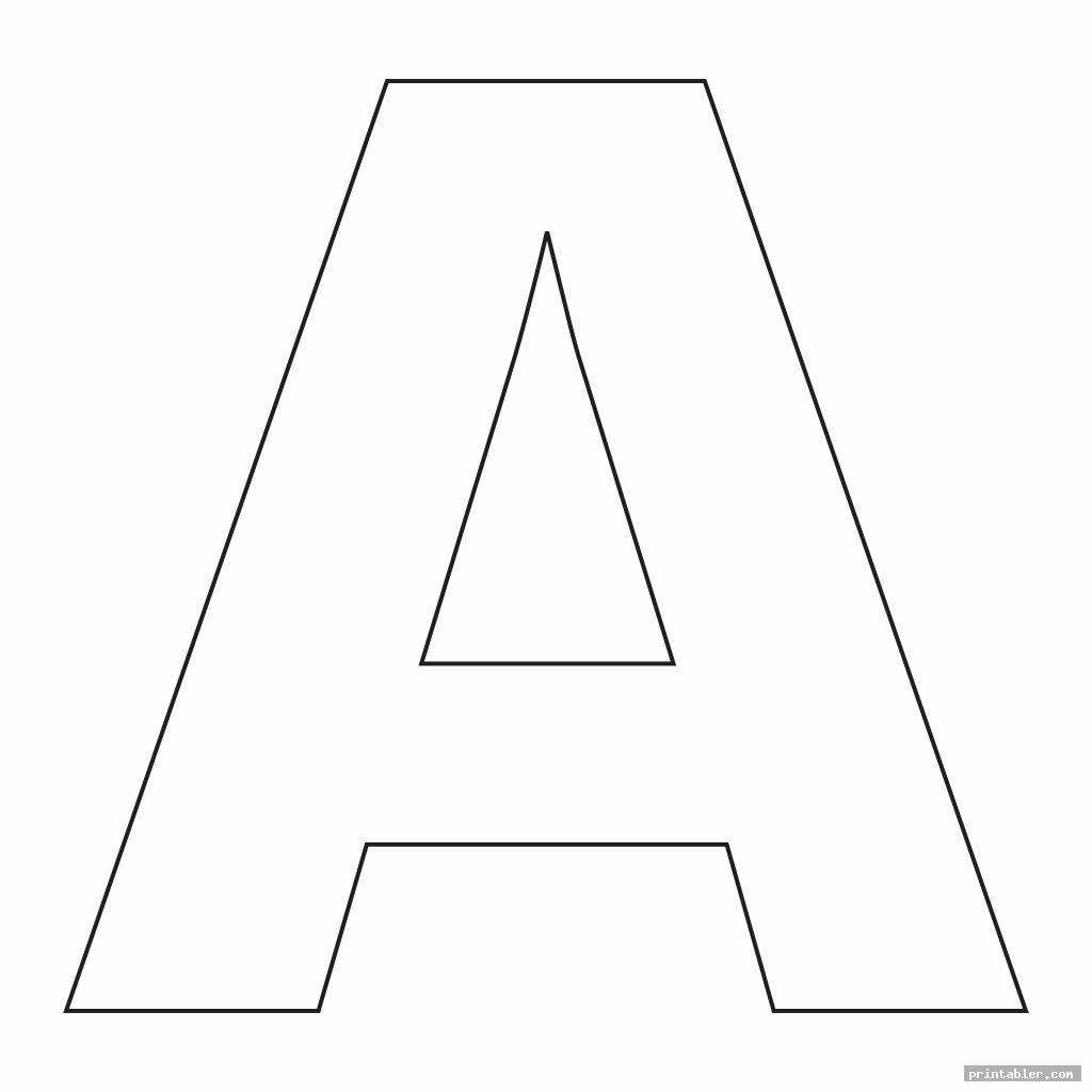 3 Inch Printable Letters