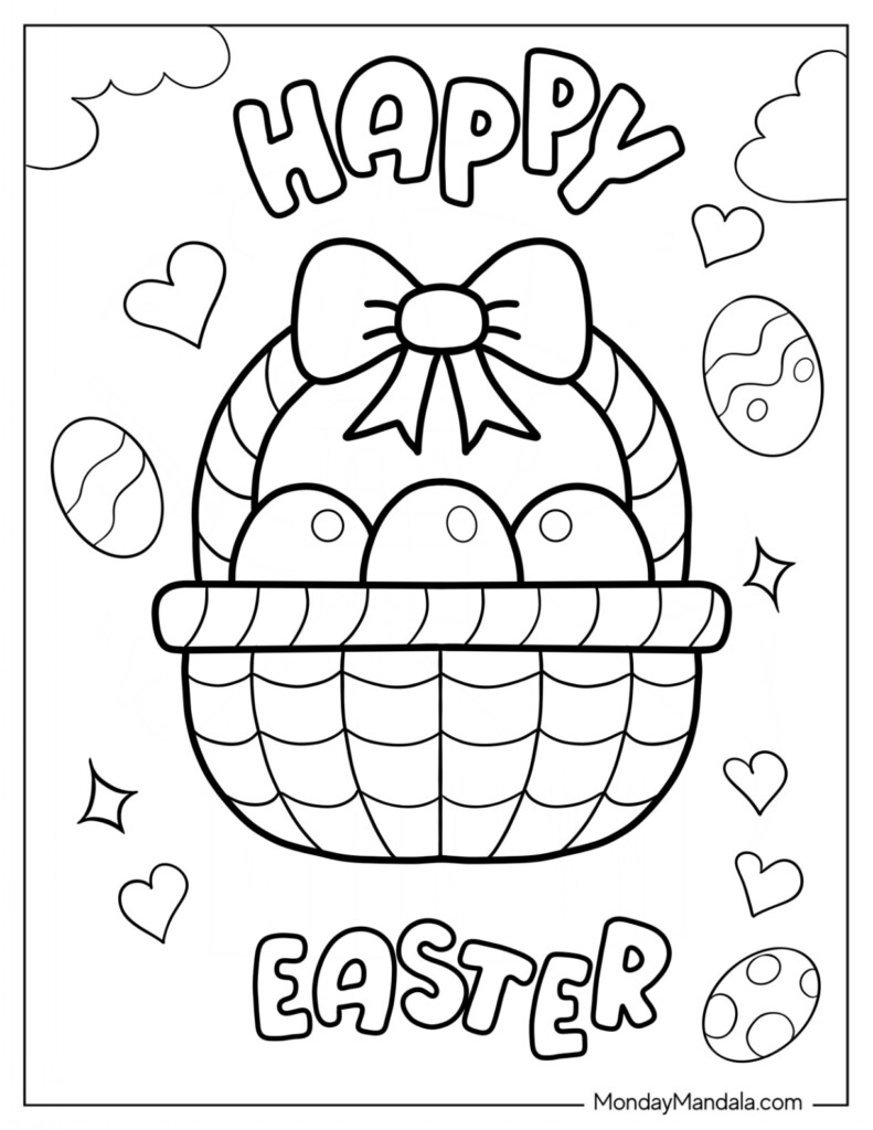 300 Easter Coloring Pages Free PDF Printables Easter Print Plantecuador