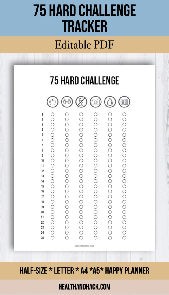 75 Hard Challenge Pdf Espa Ol G Ant Blogged Photo Galleries