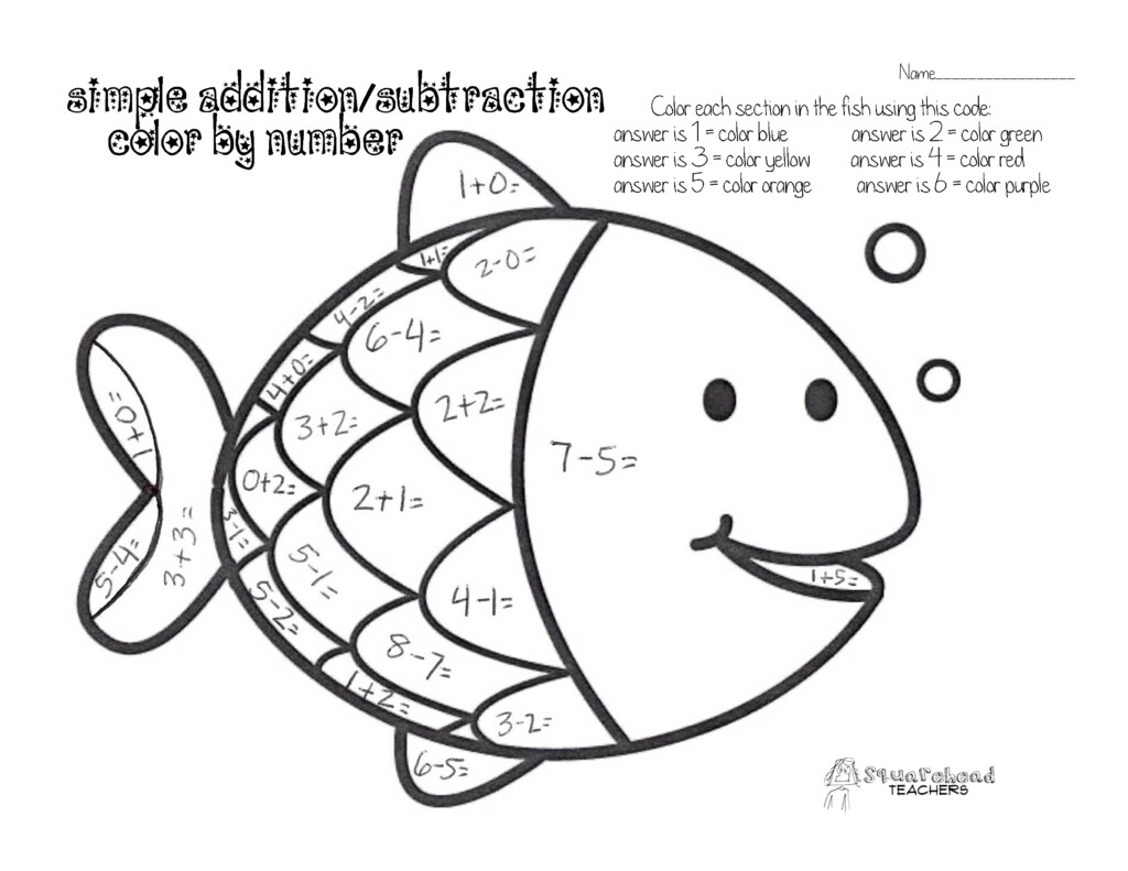 Addition Coloring Pages To Download And Print For Free