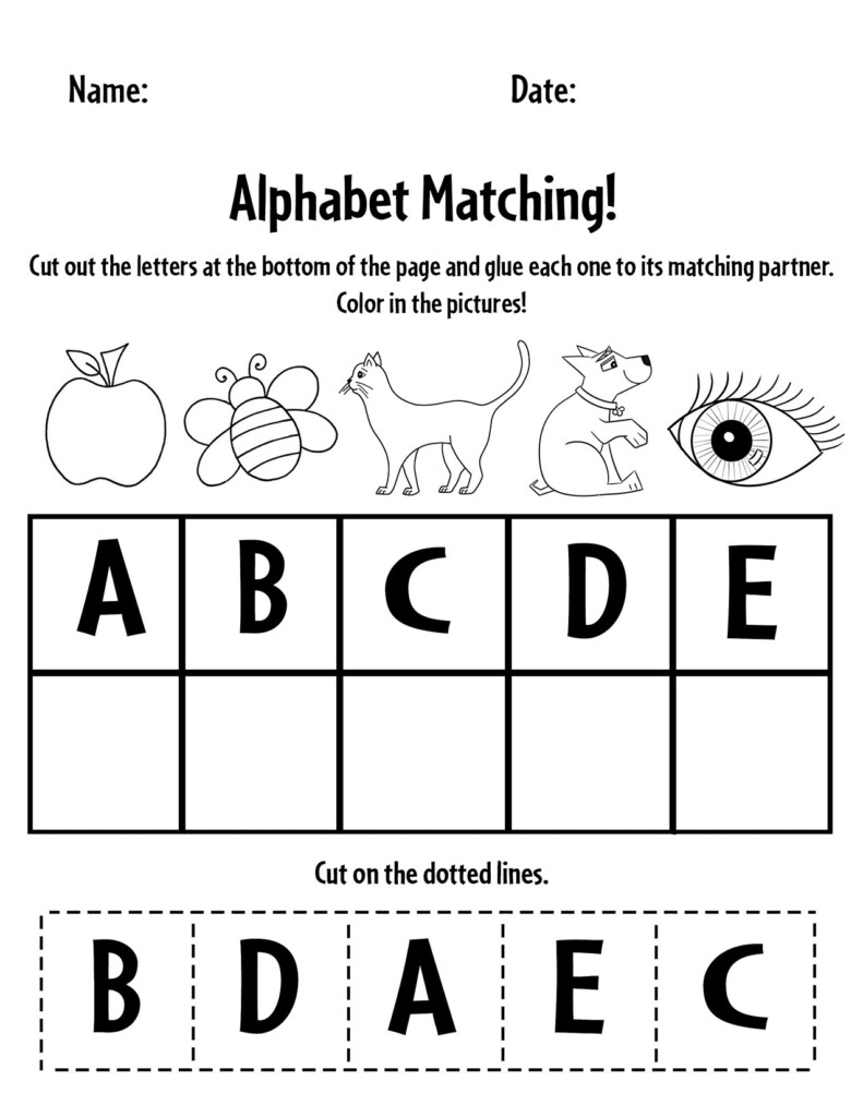 Alphabet Matching A Z Activity Pack For Preschool The Hollydog Blog