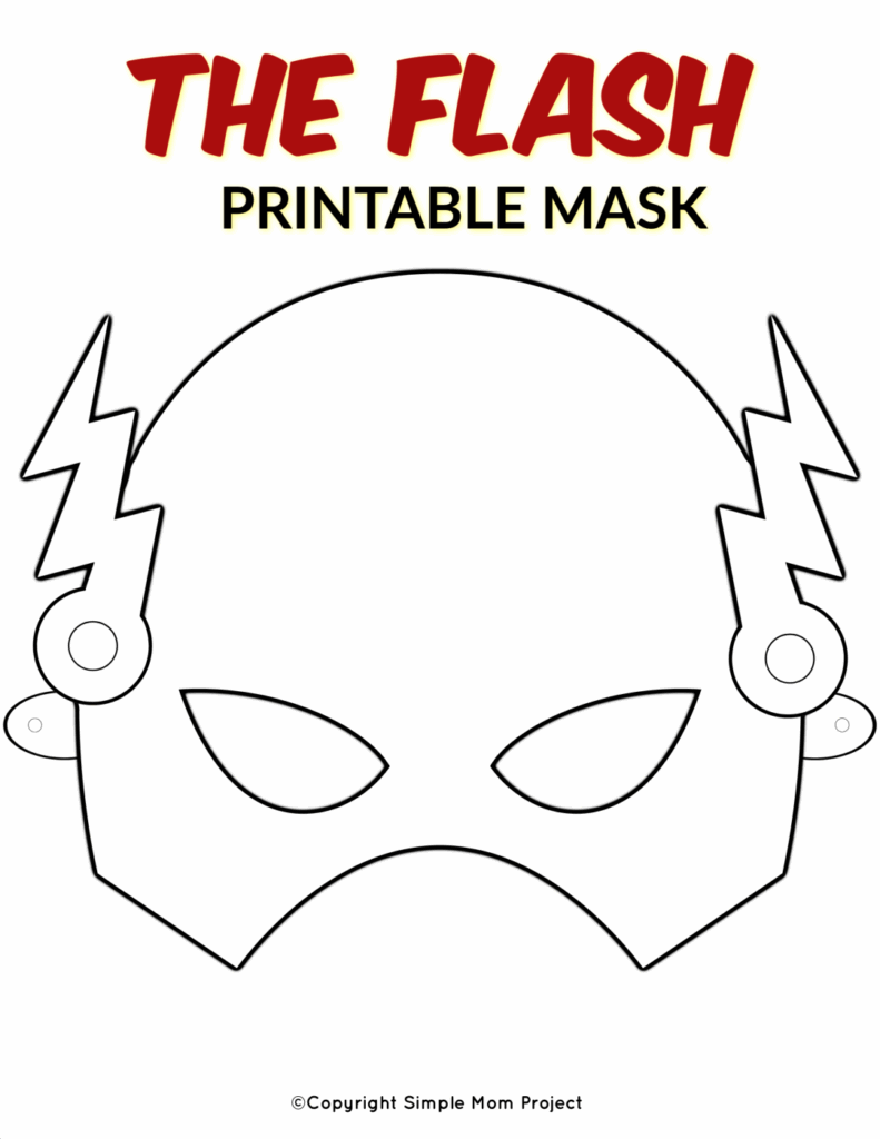 Are You Planning A Boys Superhero Party Use This FREE Printable DIY The Flash Mask Template