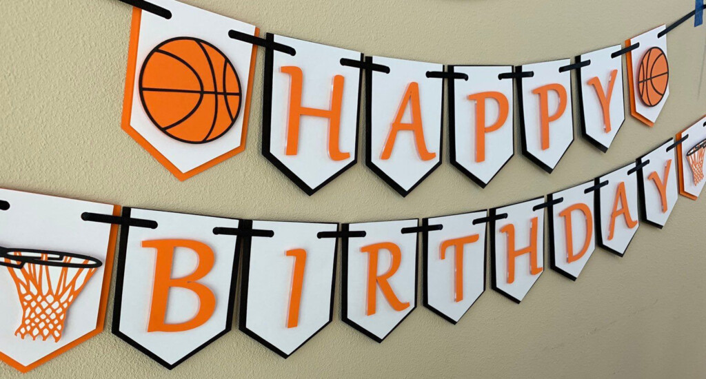 Basketball Birthday Banner Etsy Basketball Birthday Basketball Theme Birthday Basketball