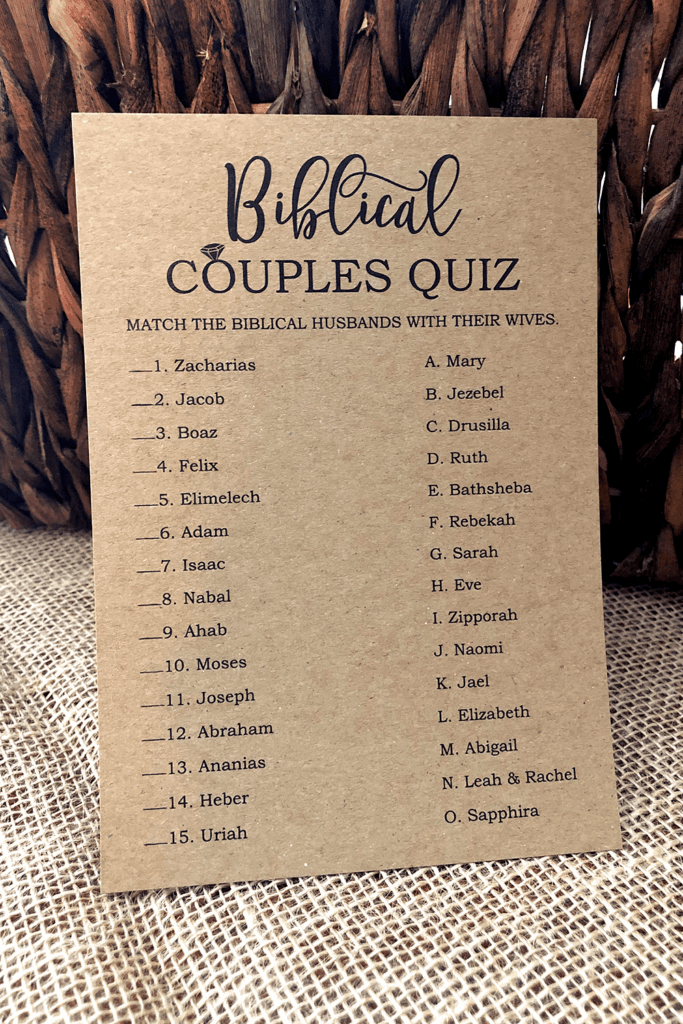 Bible Couples Quiz Free Printable Printable Word Searches