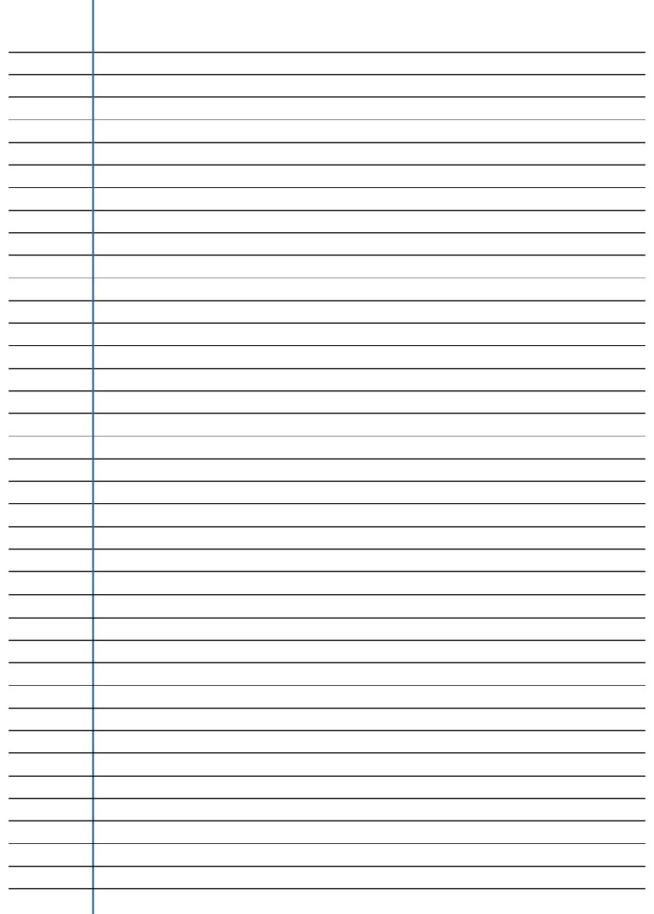 Bold Lined Paper Printable