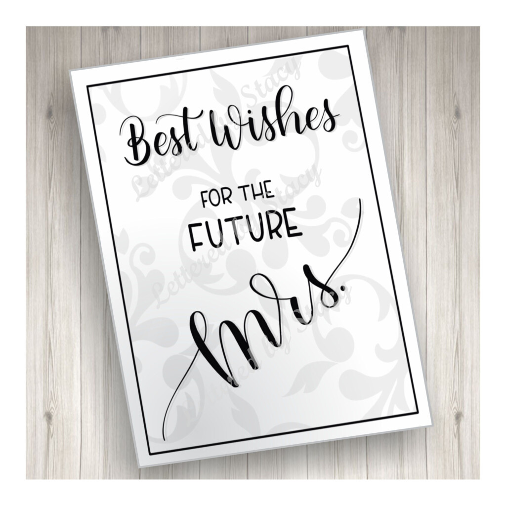 Bridal Shower Card Free Printable