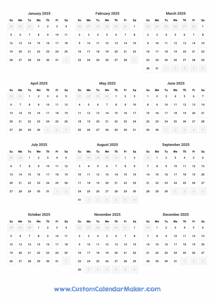Calendar For 2025 Printable 2024 CALENDAR PRINTABLE