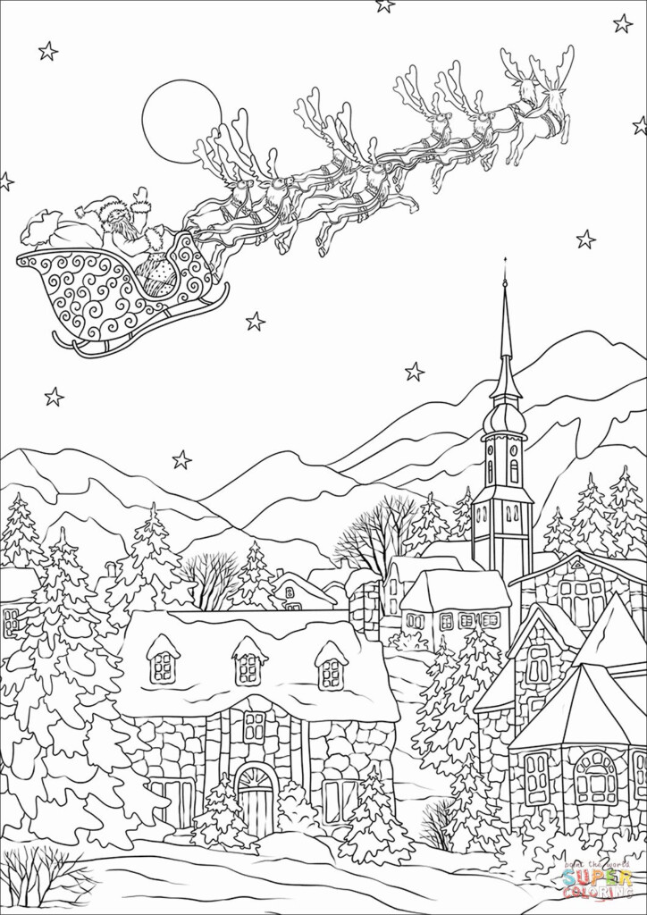 Coloring Activities For Seniors Lovely Saint Nickolas Flies Away Over Coloring Pages For