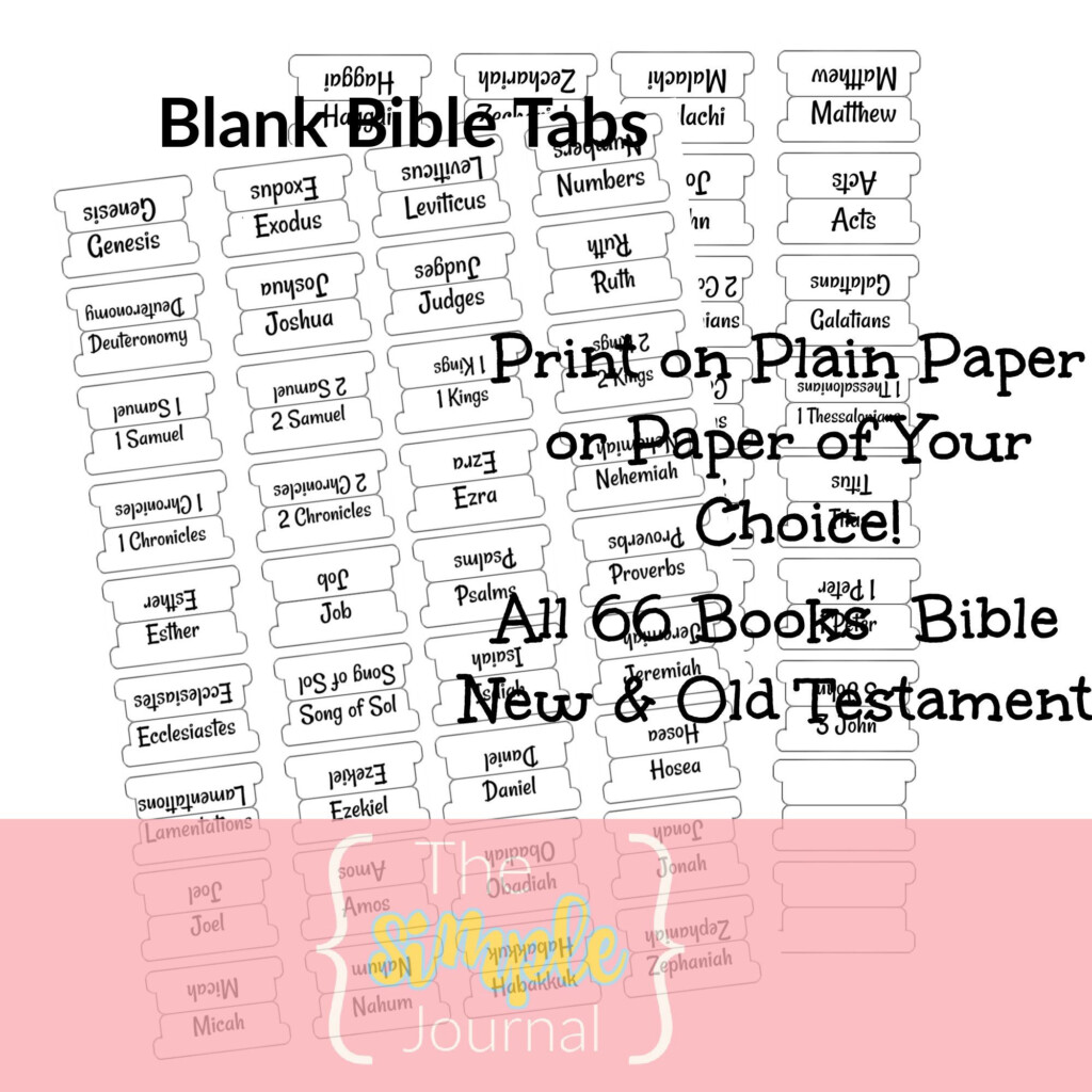 Create Your Own Bible Tabs With This Great Printable Tool Printable Tabs Printables Job