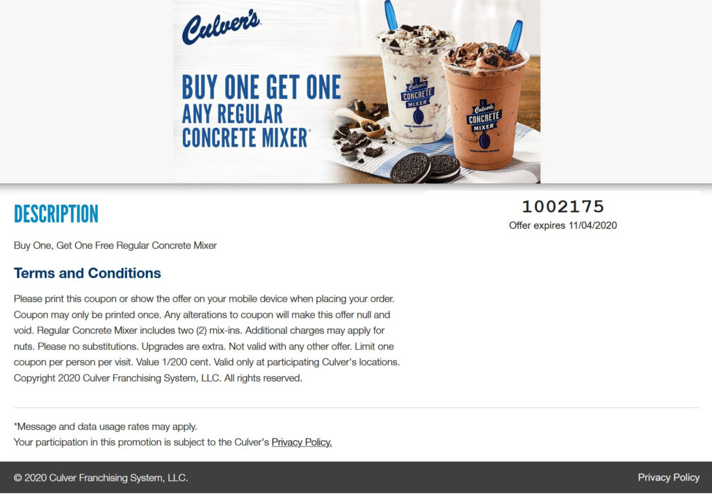 Culver Coupons Free Printable 2025 Shea Yettie