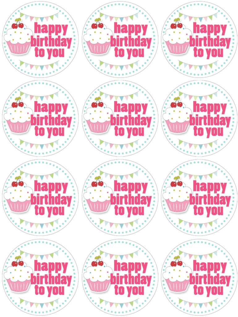 Cupcake Birthday Party With FREE Printables Cupcake Birthday Party Cupcake Toppers Printable