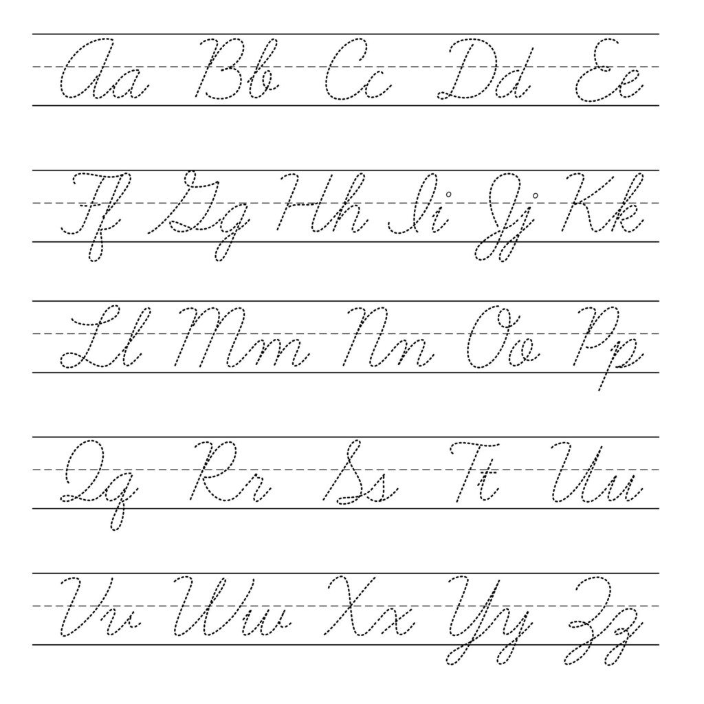 Cursive Letters 20 Free PDF Printables Printablee