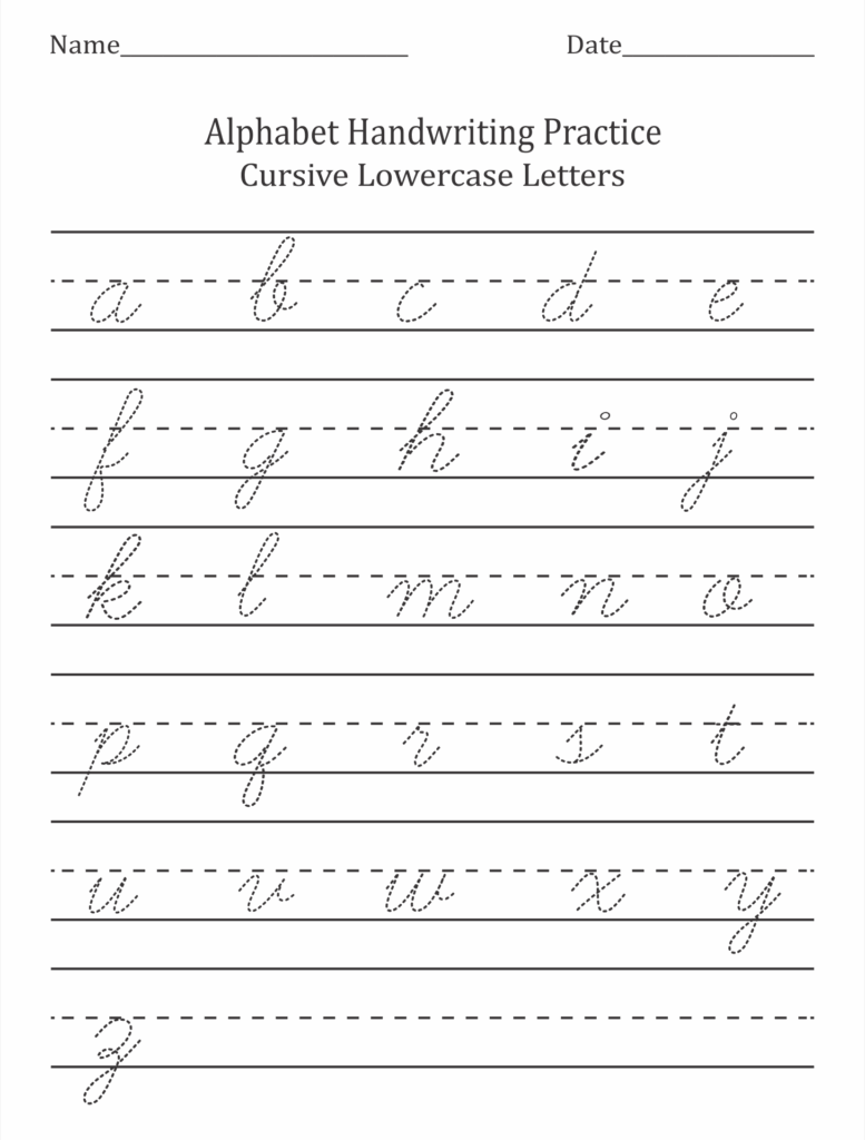 Cursive Writing Free Printable Cursive Handwriting Worksheets Printable Form Templates And Letter