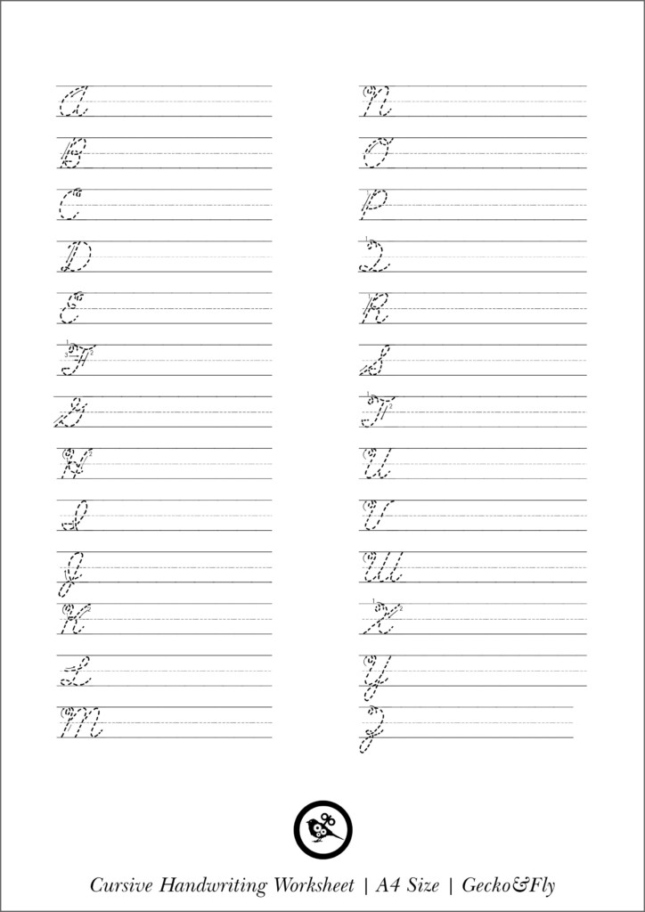 Cursive Writing Free Printables Free Printable Templates