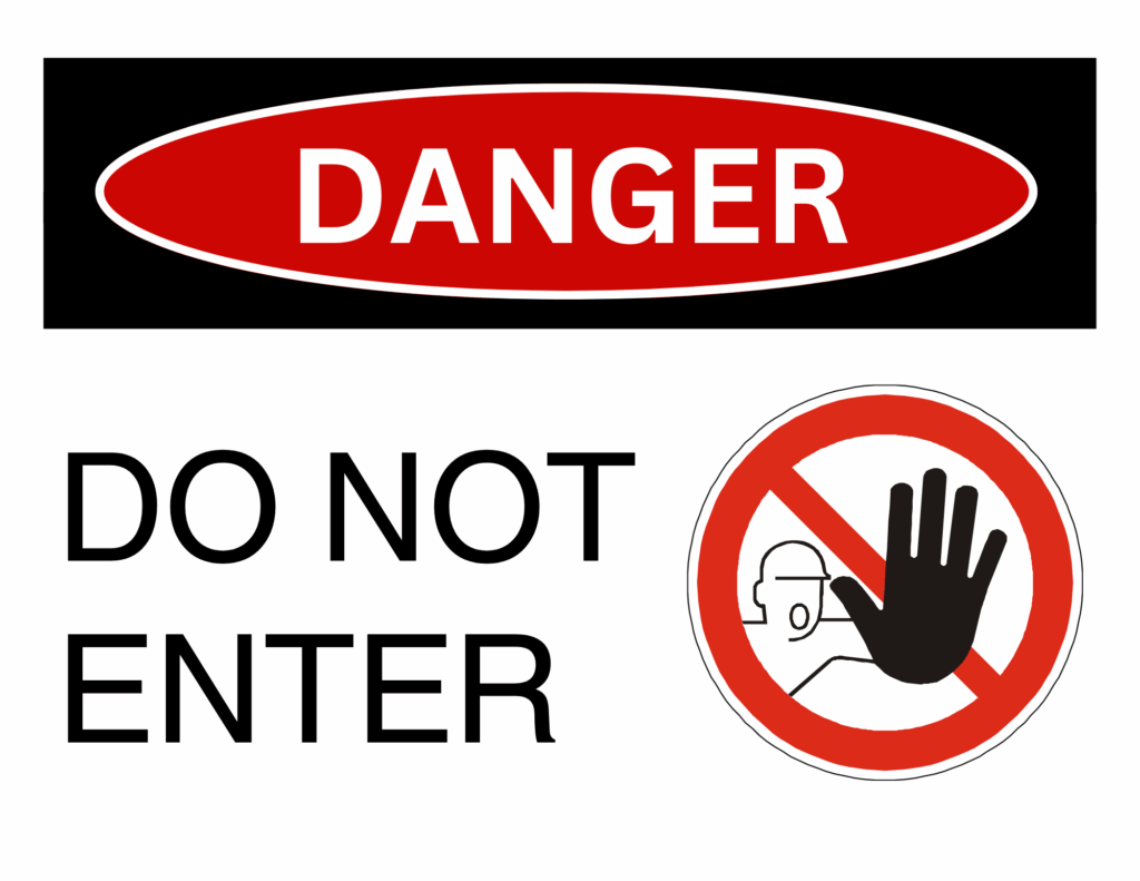 Danger Do Not Enter Sign Printable Templates Free PDF Downloads 