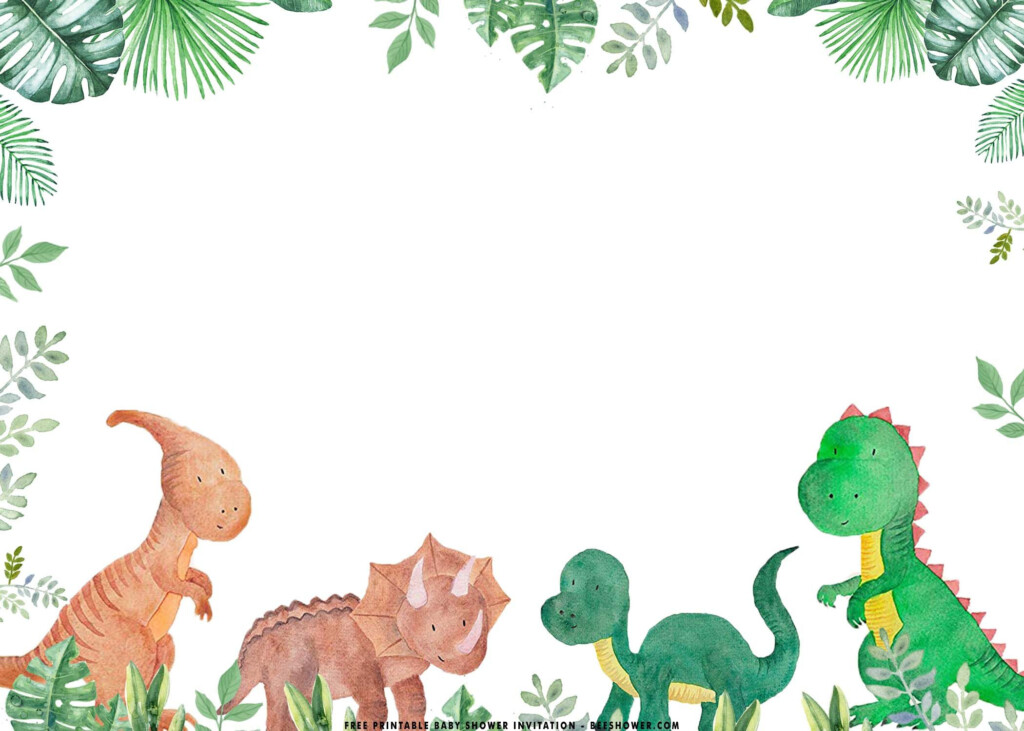 Dinosaur Invitation Template Free