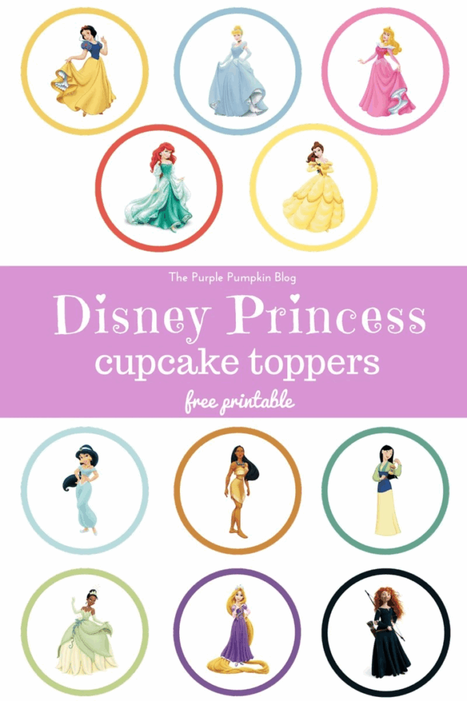 Disney Princess Cupcake Toppers 27 100DaysOfDisney