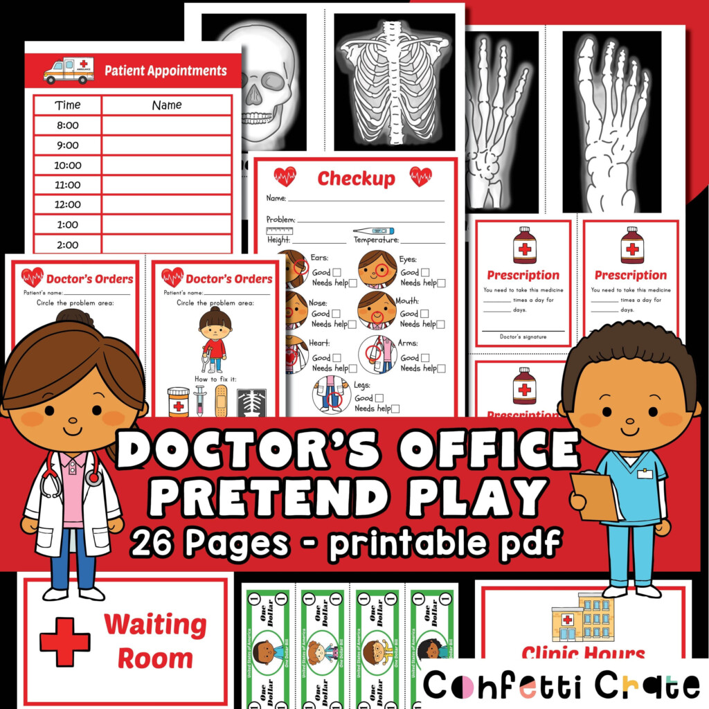 Doctor Pretend Play Printables Doctors Dramatic Play Ubicaciondepersonas Cdmx Gob Mx
