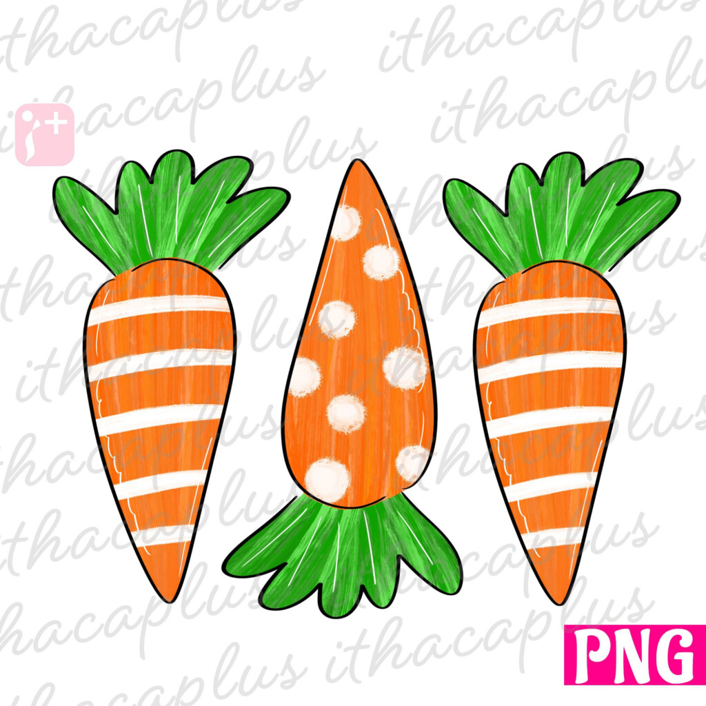 Easter Png Easter Carrot PNG Easter Carrot Sublimation Easter Carrot Printable Watercolor