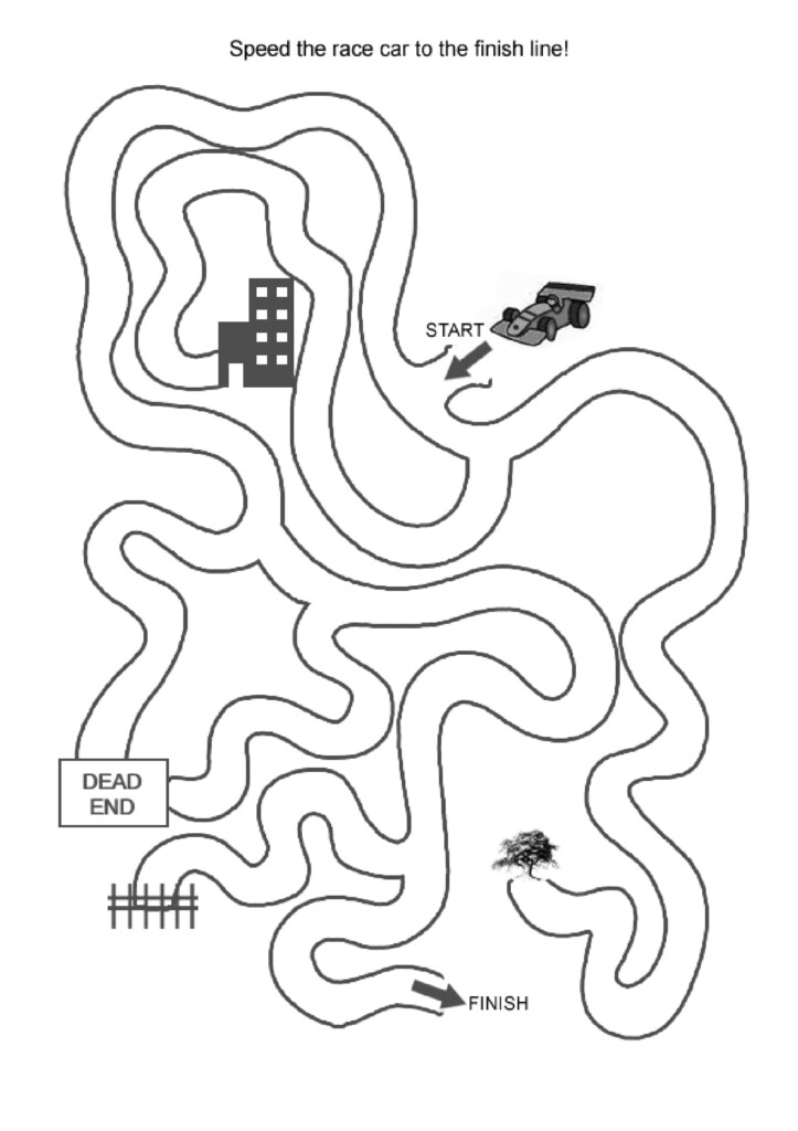 Easy Printable Mazes