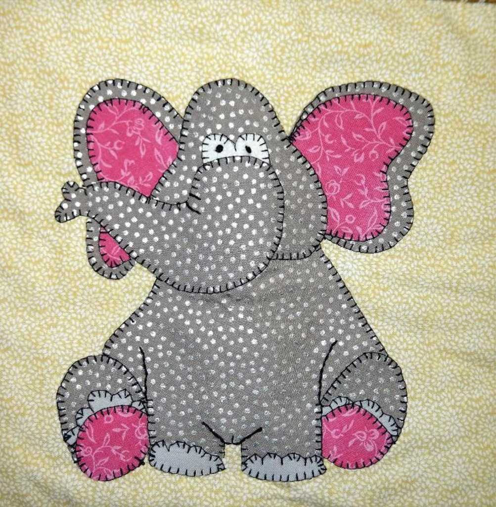Elephant African Applique Quilt Block Craftsy Progetti Di Cucito Per Principianti Idee