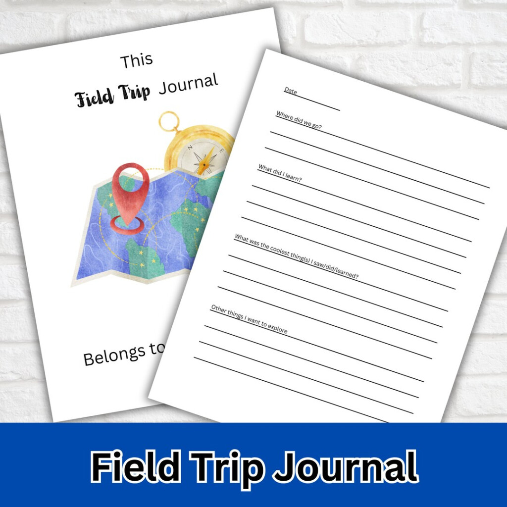 Field Trip Reflection Log Homeschool Field Trip Record Etsy