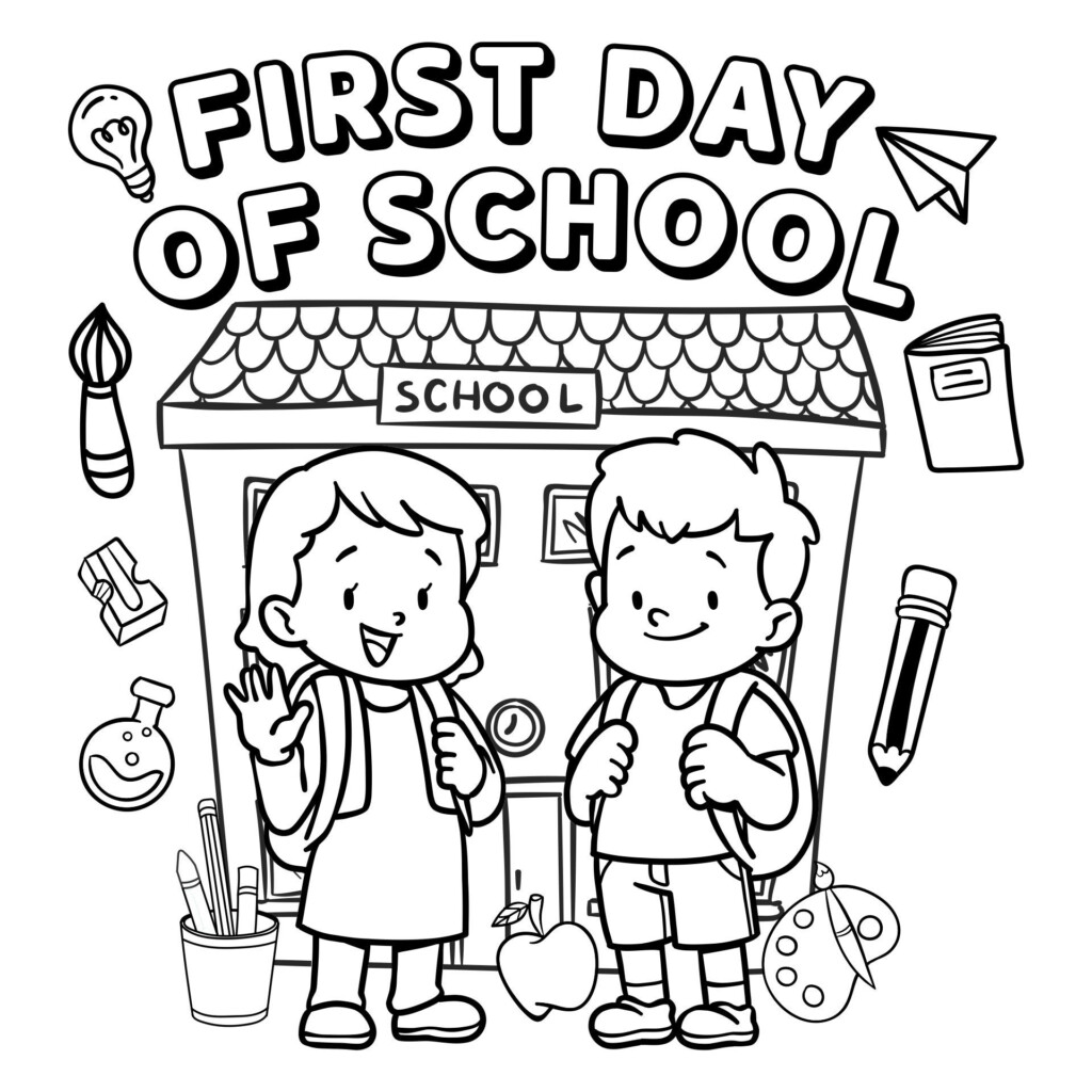 First Day Of School Worksheets 10 Free PDF Printables Printablee First Day Of School