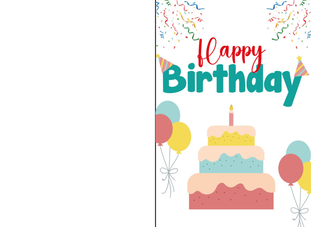Folding Birthday Cards 10 Free PDF Printables Printablee