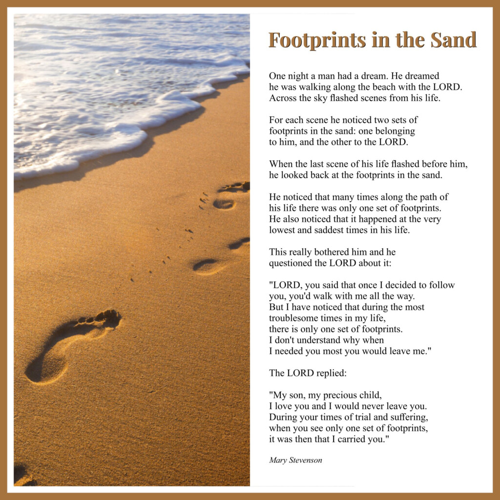 Footprints In The Sand 10 Free PDF Printables Printablee