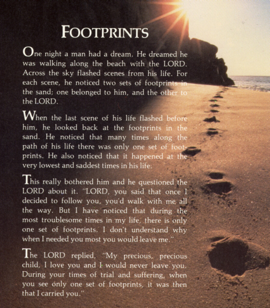 Footprints In The Sand Wallpaper Layouts Backgrounds