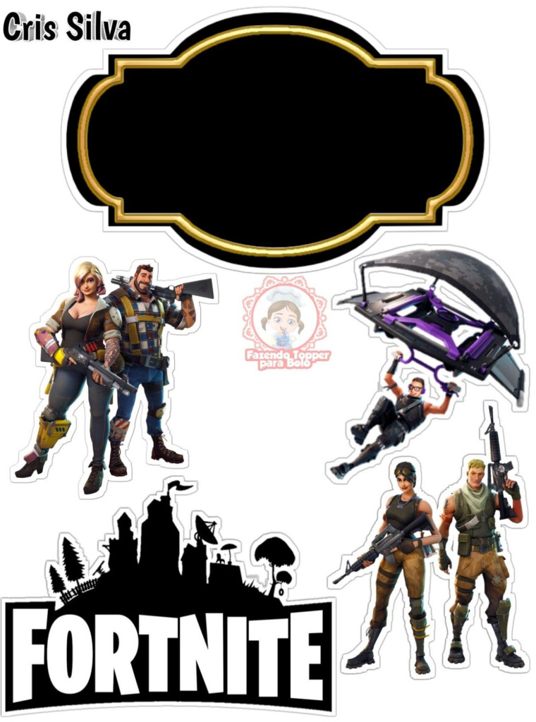 Fortnite Party Free Printable Cake Toppers Oh My Fiesta For Geeks
