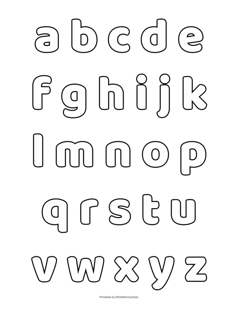 Free Alphabet Printables Letters Worksheets Stencils ABC Flash Cards What Mommy Does