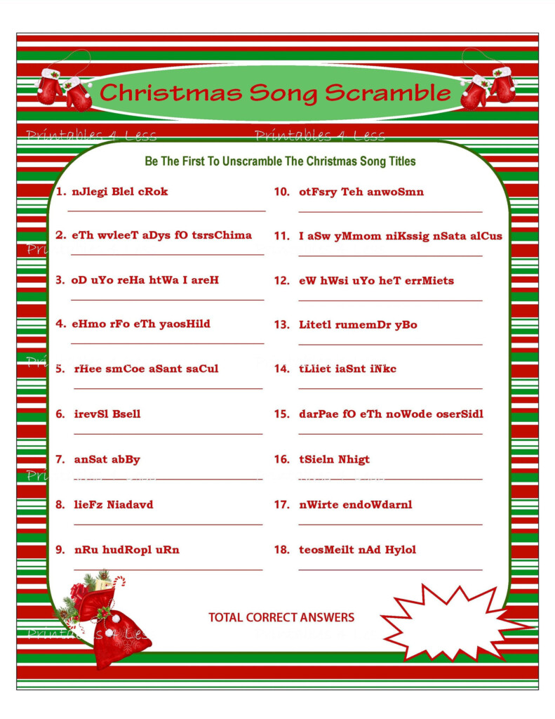 Free Christmas Game Printables Or You Can Download The Complete Pdf File Activity Packs Using