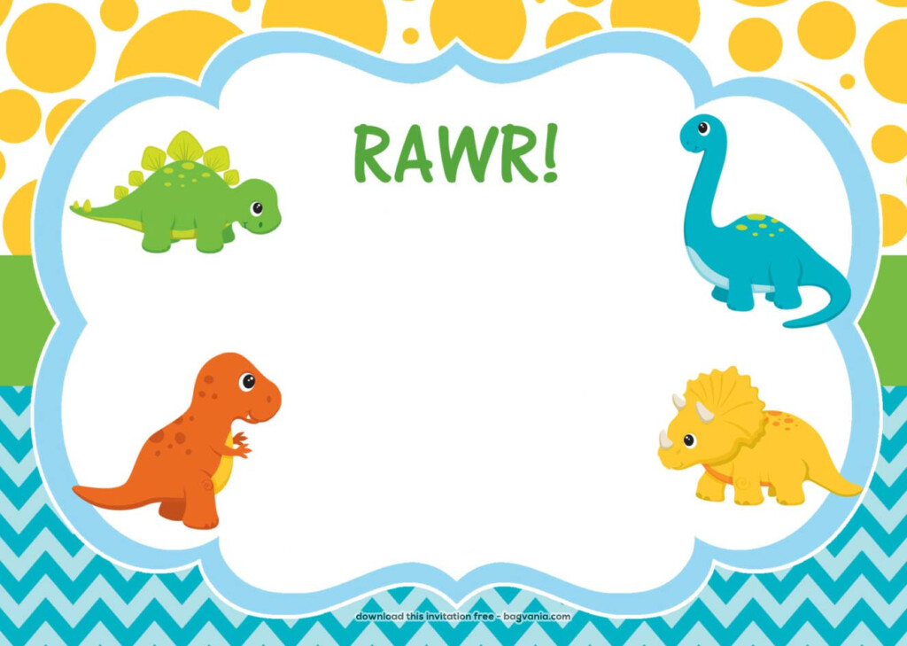FREE Dinosaur Birthday Invitations Bagvania FREE Printable Invitation Template