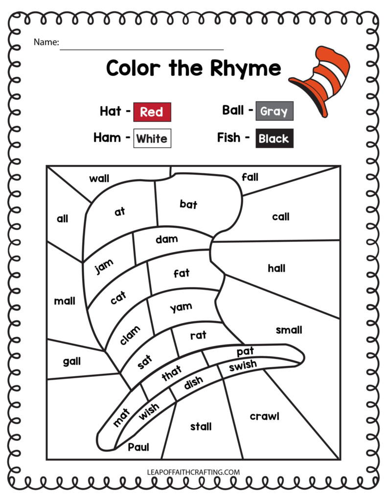 FREE Dr Seuss Worksheets And Printables For Kids 