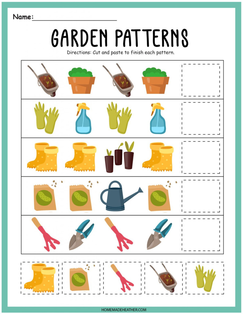 Free Gardening Activity Printable Sheets Homemade Heather
