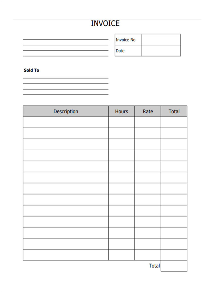 Free Invoice Template Sample Invoice Format Rallypoint Free Printable Invoices Pdf Template