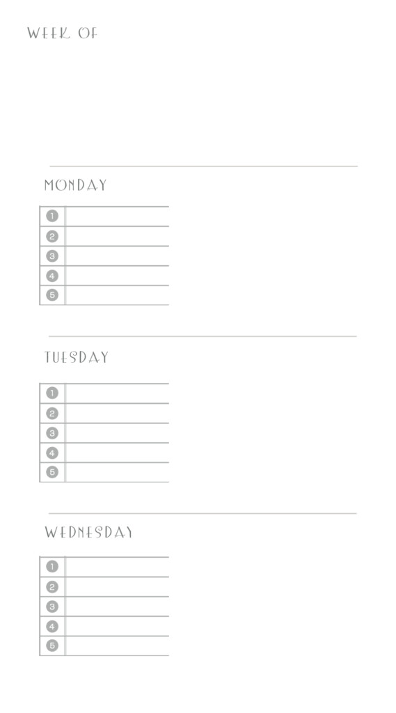 Free Personal Planner Printables
