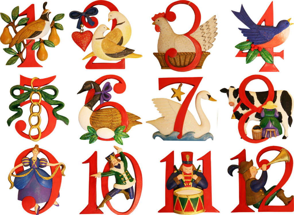 Free Printable 12 Days Of Christmas Clipart Printable Word Searches
