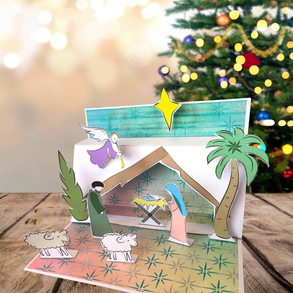 Free Printable 3d Nativity Scene FREE PRINTABLE TEMPLATES