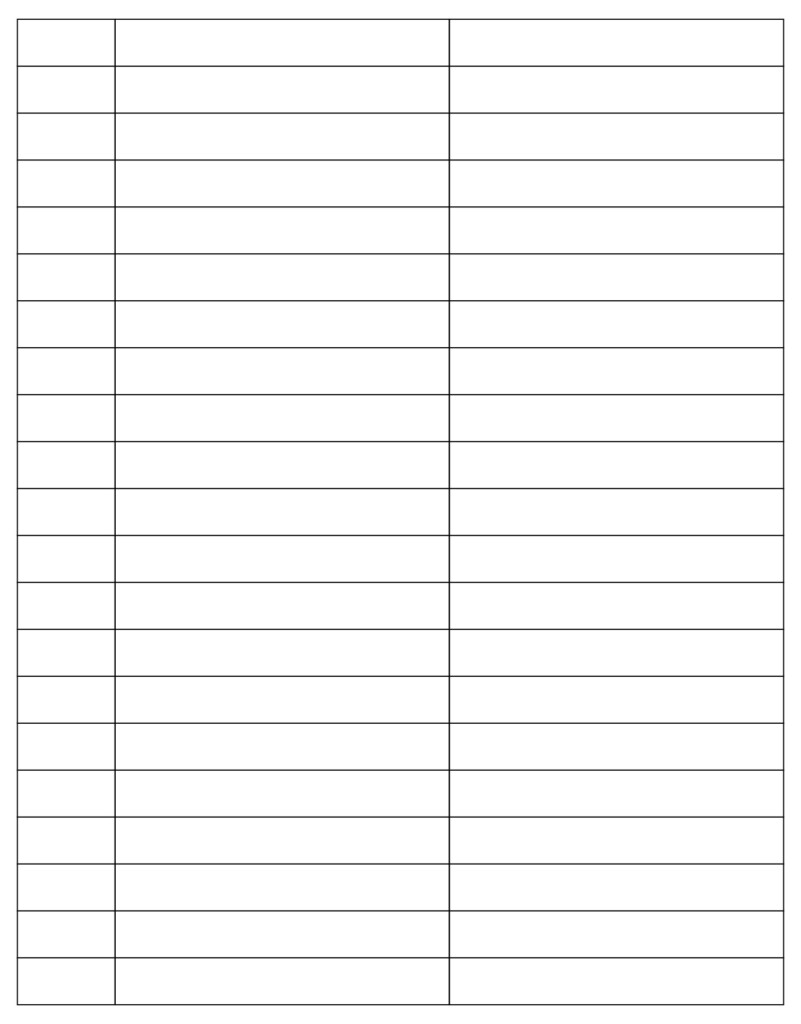 Free Printable Blank Column Chart Customize And Print
