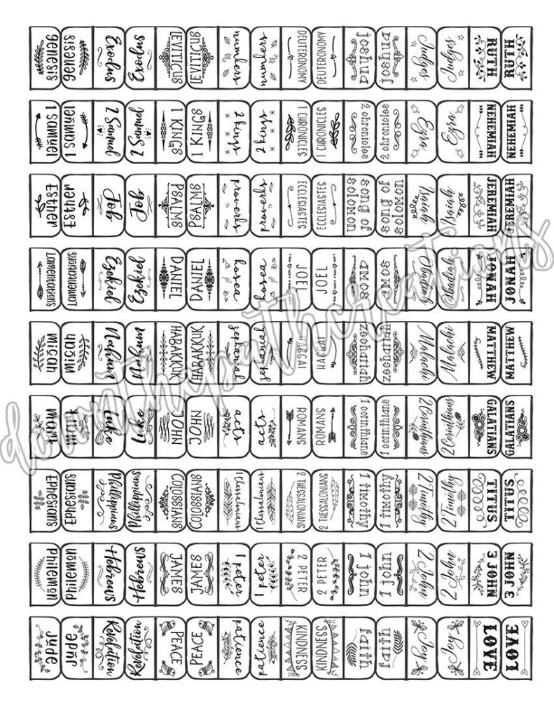 Free Printable Books Of The Bible Tabs Free Printable