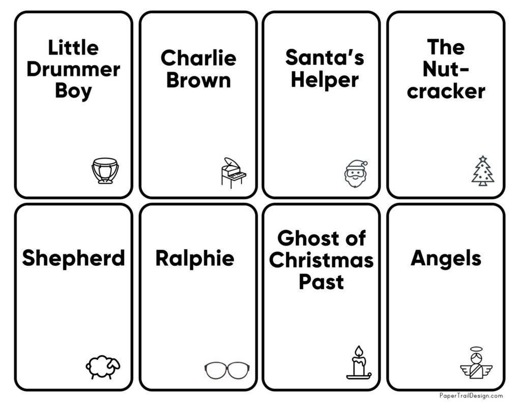 Free Printable Christmas Games Paper Trail Design